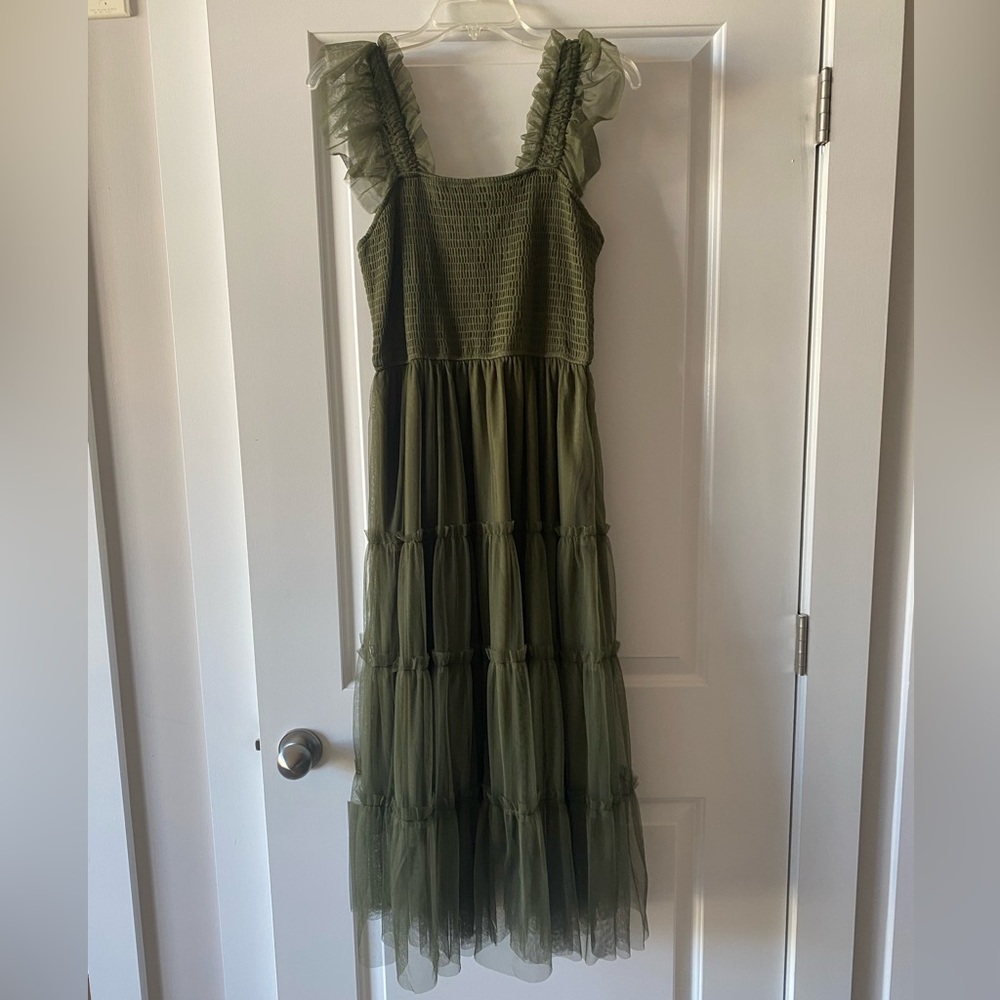 Classy Olive Green Dress